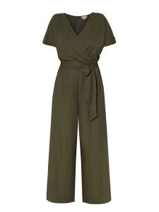 TATUUM Kombinezon "Koreki" w kolorze khaki rozmiar: L. Brązowe kombinezony Tatuum, l, bez wzorów, z tkaniny, bez kołnierzyka, bez ramiączek. Za 284,82 zł.