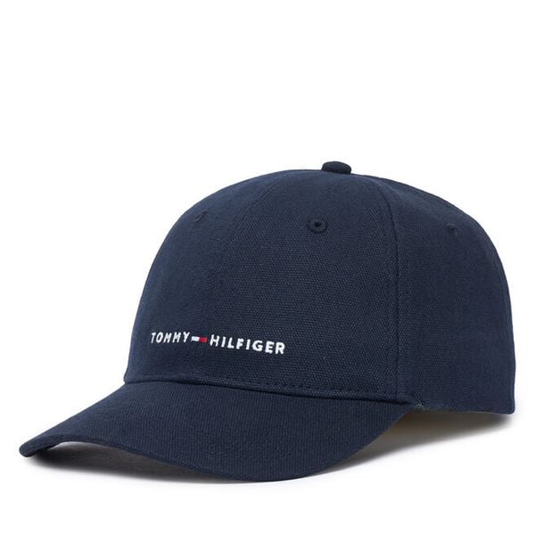 Czapka z daszkiem Tommy Hilfiger. Niebieskie czapki TOMMY HILFIGER, bez wzorów. Za 137,99 zł.