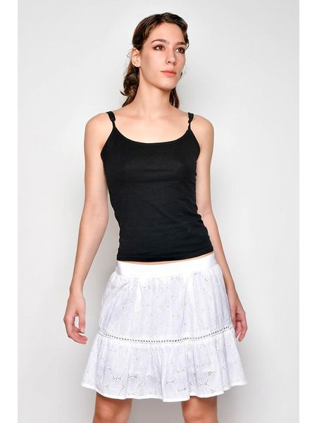 H.H.G. Spódnica w kolorze białym rozmiar: XL. Białe spódnice H.H.G., xl, bez wzorów, z bawełny, mini. Za 65,69 zł.