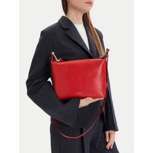 Torebka Furla. Czerwone torebki klasyczne Furla, bez wzorów, bez dodatków. Za 672,99 zł.