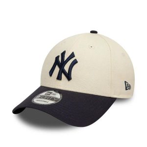 Czapka 9forty New York Yankees Colour Block. Brązowe czapki New Era, bez wzorów, z bawełny, sportowe. Za 130,40 zł.