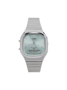 Casio Zegarek Vintage AQ-240E-2AEF Srebrny. Szare, analogowe zegarki Casio. Za 269,99 zł.