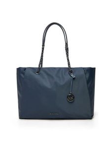 MICHAEL Michael Kors Torebka Georgia 30R5SIOT3C Granatowy. Niebieskie shopper bag MICHAEL Michael Kors, bez wzorów, z materiału, bez dodatków. Za 669,99 zł.