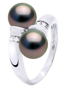 ATELIERS SAINT GERMAIN Złoty pierścionek z diamentami i perłą Tahiti rozmiar: 52. Czarne pierścionki ATELIERS SAINT GERMAIN, z diamentem, złote. Za 2 000,99 zł.