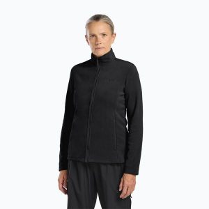 Bluza polarowa damska Jack Wolfskin Taunus Fz. Czarne bluzy Jack Wolfskin, bez wzorów, z polaru, bez kaptura. Za 239,99 zł.
