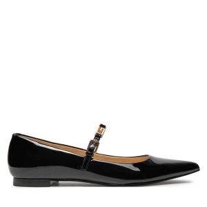 Baleriny Guess. Czarne balerinki Guess, z aplikacjami, bez obcasa, bez zapięcia. Za 339,99 zł.