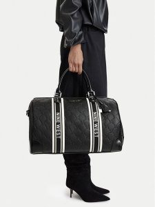 Nine West Torba weekendowa EO-LIGHT ELEGANCE-TK25737 Czarny. Czarne torebki klasyczne Nine West, bez wzorów, ze skóry, bez dodatków. Za 399,99 zł.