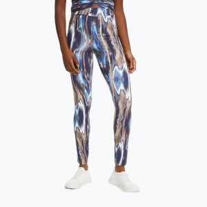 Legginsy damskie FILA Clamart AOP High Waist. Niebieskie legginsy Fila, bez wzorów, z podwyższonym stanem. Za 139,99 zł.