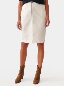 Tatuum Spódnica midi Hinoki 1 T2307.174 Biały Loose Fit. Białe spódnice Tatuum, bez wzorów, z bawełny, midi. Za 219,99 zł.