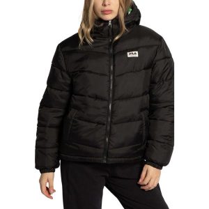 Kurtka zimowa damska Fila Titisee Reversible dwustronna. Czarne kurtki Fila, na zimę, xs, bez wzorów, z poliesteru, bez kaptura. Za 260,00 zł.
