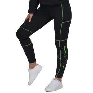 Legginsy Sportowe Damskie Nike. Czarne legginsy Nike, bez wzorów. Za 142,60 zł.