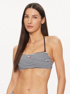 Tommy Hilfiger Góra od bikini UW0UW05091 Granatowy. Niebieskie bikini TOMMY HILFIGER, bez wzorów, z syntetyku. Za 139,99 zł.