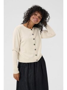 Kaffe Kardigan w kolorze kremowym rozmiar: XS. Brązowe kardigany Kaffe. Za 130,99 zł.