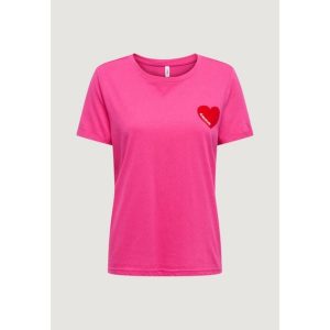 Koszulka crop top Kobieta ONLY Onlvica S/S Fold Up Velvet Top Box Ccjrs. Czerwone topy ONLY, s, bez wzorów, z bawełny, bez kołnierzyka, bez ramiączek. Za 132,80 zł.