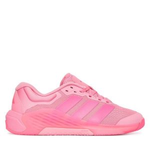 Buty na siłownię adidas. Czerwone buty sportowe ADIDAS, bez wzorów, bez zapięcia, na fitness i siłownię. Za 389,99 zł.