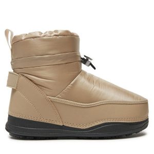 Śniegowce Bogner. Brązowe buty zimowe Bogner, bez obcasa, bez zapięcia. Za 969,99 zł.