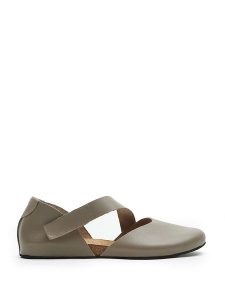 Comfortfusse Skórzane baleriny w kolorze szarobrązowym rozmiar: 41. Brązowe balerinki Comfortfüße, bez wzorów, z okrągłym noskiem, bez obcasa, bez zapięcia. Za 274,99 zł.