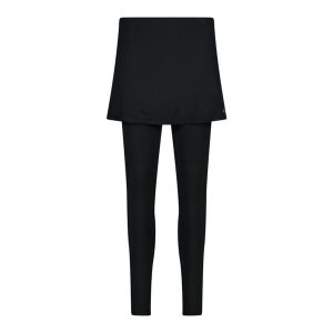 Damskie legginsy 2 w 1 z dżerseju CMP. Czarne legginsy CMP, bez wzorów, z dżerseju. Za 253,00 zł.
