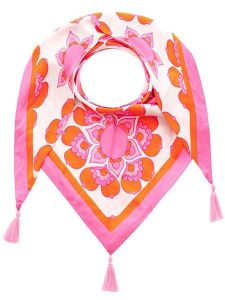 Zwillingsherz Chusta trójkątna "Ornaments" ze wzorem - 200 x 95 cm rozmiar: onesize. Apaszki i chusty Zwillingsherz, z aplikacjami, z materiału. Za 118,56 zł.