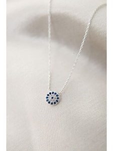 Lodie Silver Srebrny naszyjnik z elementem ozdobnym - dł. 43 cm rozmiar: onesize. Szare naszyjniki Lodie Silver, z cyrkonią, srebrne. Za 43,95 zł.