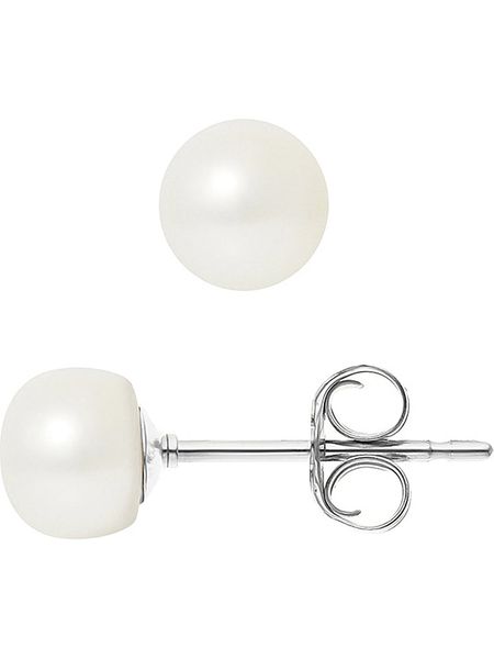 Pearline Kolczyki-wkrętki z perłami w kolorze białym rozmiar: onesize. Białe kolczyki Pearline, z perłą, srebrne. Za 170,95 zł.