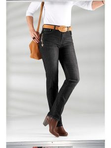 WITT WEIDEN Dżinsy - Slim fit - w kolorze antracytowym rozmiar: 92. Czarne jeansy WITT WEIDEN, bez wzorów, z podwyższonym stanem. Za 79,03 zł.