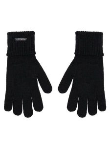 Guess Rękawiczki Damskie AW5199 POL02 Czarny. Czarne rękawiczki Guess, z aplikacjami, z dzianiny. Za 179,99 zł.