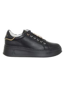 Patrizia Pepe Skórzane sneakersy w kolorze czarnym rozmiar: 38. Czarne trampki Patrizia Pepe, z aplikacjami, bez zapięcia. Za 489,95 zł.