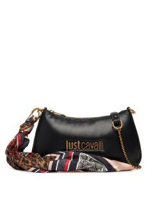 Just Cavalli Torebka 79RA4BD7 ZS748 Czarny. Czarne torebki klasyczne Just Cavalli, bez wzorów, ze skóry, bez dodatków. Za 619,99 zł.