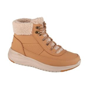 Buty zimowe damskie, On-The-Go Stellar - Alpine Adventure. Brązowe buty sportowe Skechers, na zimę, bez wzorów, z materiału, bez zapięcia, trekkingowe. Za 461,00 zł.