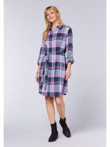 Polo Sylt Sukienka w kolorze niebiesko-różowym rozmiar: XXL. Niebieskie sukienki Polo Sylt, xxl, bez wzorów, z bawełny, bez kołnierzyka, bez ramiączek, mini. Za 131,74 zł.