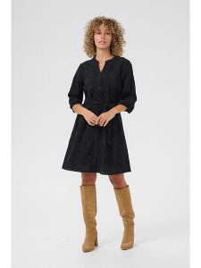 Cream Sukienka w kolorze czarnym rozmiar: 36. Czarne sukienki Cream, bez wzorów, z bawełny, bez kołnierzyka, bez ramiączek, mini. Za 173,99 zł.