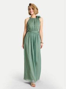 Swing Sukienka wieczorowa 5AH17300 Zielony Regular Fit. Zielone sukienki Swing, bez wzorów, z syntetyku, wizytowe, bez kołnierzyka, bez ramiączek. Za 669,99 zł.