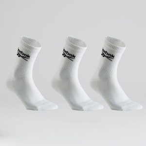 Skarpety sportowe tenis Reebok wysokie x3. Skarpetki Reebok, bez wzorów, z bawełny. Za 39,99 zł.