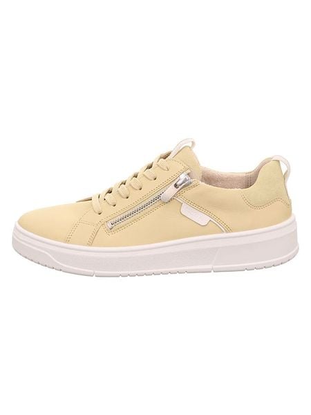 Legero Skórzane sneakersy "Rejoise" w kolorze żółtym rozmiar: 42,5. Żółte trampki Legero, bez wzorów, bez zapięcia. Za 254,14 zł.