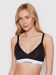 Calvin Klein Underwear Biustonosz do karmienia 000QF6218E Czarny. Czarne biustonosze Calvin Klein Underwear, bez wzorów, z bawełny. Za 99,99 zł.