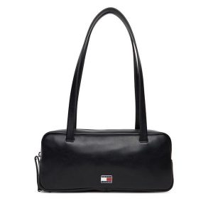 Torebka Tommy Jeans. Czarne torebki klasyczne Tommy Jeans, bez wzorów, z jeansu, bez dodatków. Za 529,99 zł.