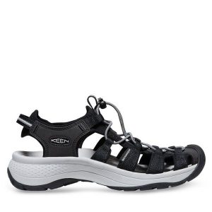 Sandały Keen. Czarne buty trekkingowe Keen, bez wzorów, bez obcasa, bez zapięcia. Za 309,99 zł.