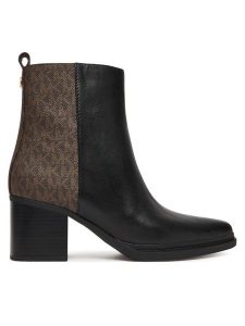 MICHAEL Michael Kors Botki Lex 40F5LXME6L Czarny. Czarne botki MICHAEL Michael Kors, bez wzorów, ze skóry, bez obcasa, na słupku, bez zapięcia. Za 569,99 zł.