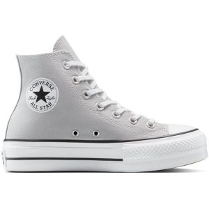 Buty sportowe Converse Chuck Taylor All Star Lift. Szare trampki Converse, bez wzorów, bez zapięcia. Za 406,57 zł.