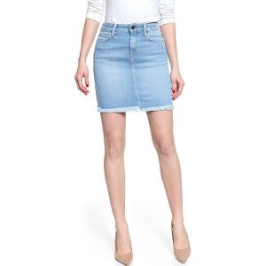 SPÓDNICA JEANSOWA LEE MID SKIRT FLIGHT L38JROKR 112108239. Niebieskie spódnice Lee, na co dzień, na jesień, l, z aplikacjami, z bawełny, eleganckie, mini. W wyprzedaży za 79,99 zł.