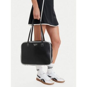 Torebka Reebok. Czarne torebki klasyczne Reebok, bez wzorów, bez dodatków. Za 169,99 zł.