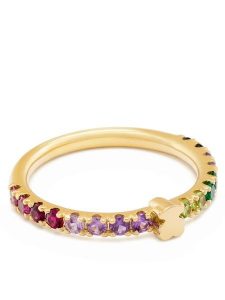 TOUS Pierścionek 1004564012 Złoty. Żółte pierścionki Tous, metalowe. Za 479,99 zł.