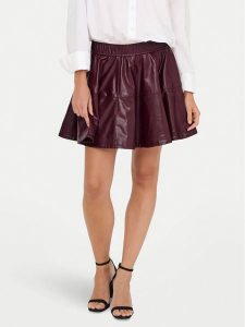 ONLY Spódnica z imitacji skóry Jacky 15355512 Fioletowy Regular Fit. Fioletowe spódnice ONLY, xl, bez wzorów, ze skóry. Za 149,99 zł.