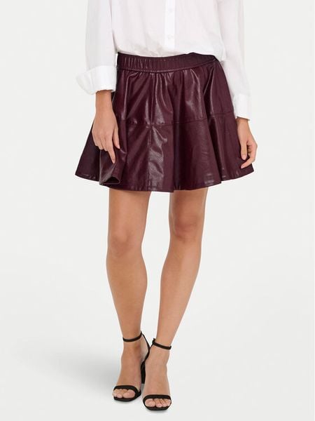 ONLY Spódnica z imitacji skóry Jacky 15355512 Fioletowy Regular Fit. Fioletowe spódnice ONLY, xl, bez wzorów, ze skóry. Za 93,99 zł.