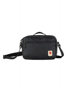 Saszetka Fjallraven High Coast Crossbody - black. Czarne nerki i saszetki Fjällräven, bez wzorów, z poliamidu. Za 249,99 zł.
