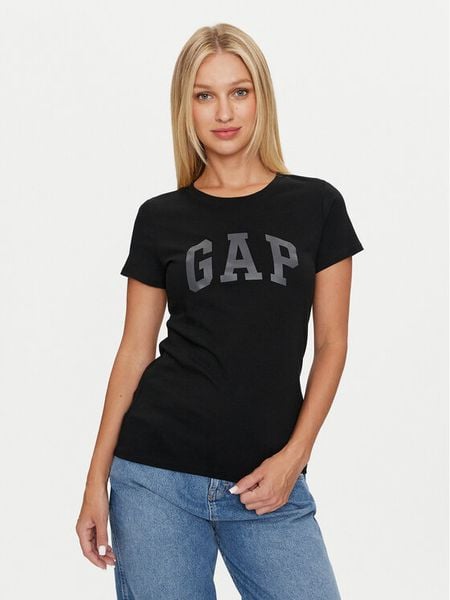 Gap Top 268820-11 Czarny Regular Fit. Czarne topy GAP, xxs, bez wzorów, z bawełny, bez kołnierzyka, bez ramiączek. Za 109,99 zł.