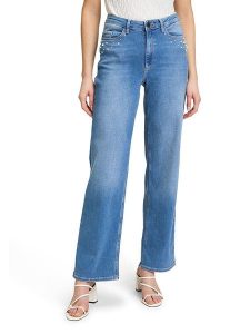 BETTY & CO Dżinsy - Regular fit - w kolorze niebieskim rozmiar: 38. Niebieskie jeansy Betty & Co, z aplikacjami, ze skóry. Za 152,98 zł.