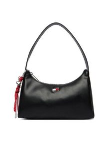 Tommy Jeans Torebka Tjw City Charm Shoulder Bag AW0AW18458 Czarny. Czarne torebki klasyczne Tommy Jeans, bez wzorów, z jeansu, bez dodatków. Za 409,99 zł.