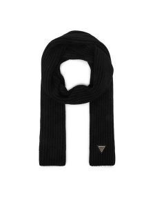 Guess Szalik AW5624 VIS03 Czarny. Czarne rękawiczki Guess, z aplikacjami, z wiskozy. Za 234,99 zł.